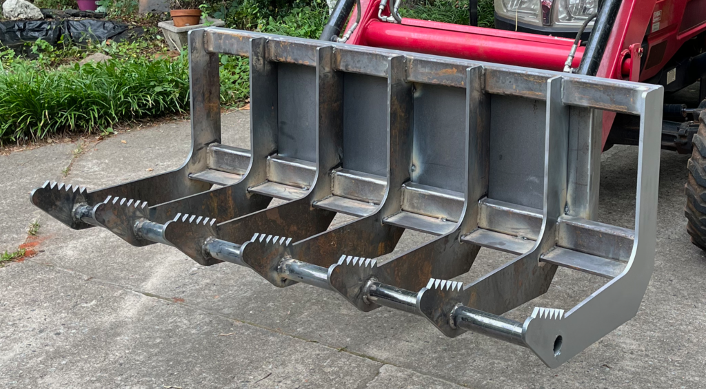 Custom manufactured grapple bottom,